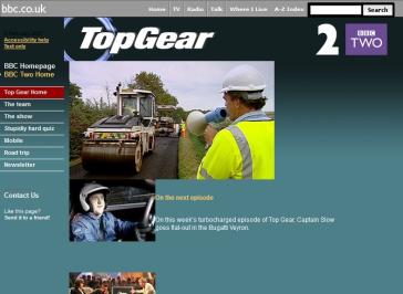 Top Gear Website Redesign