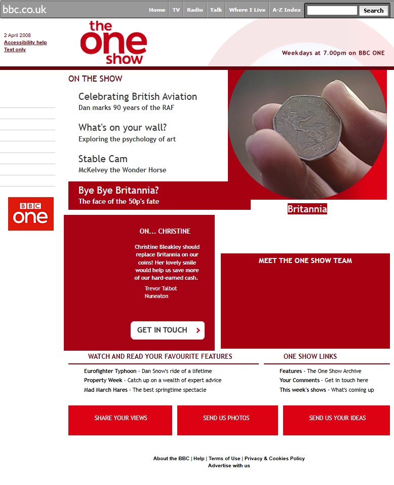 The One Show Website