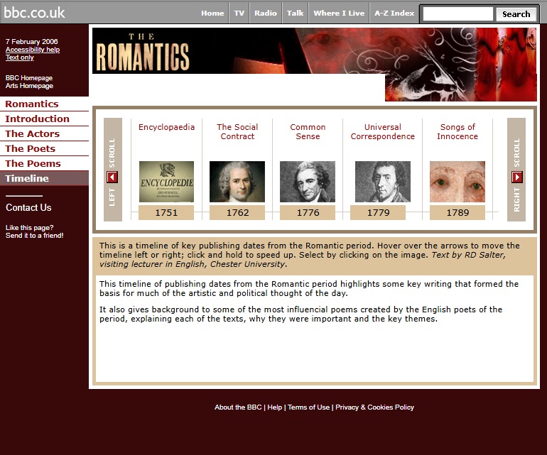 The Romantics Website