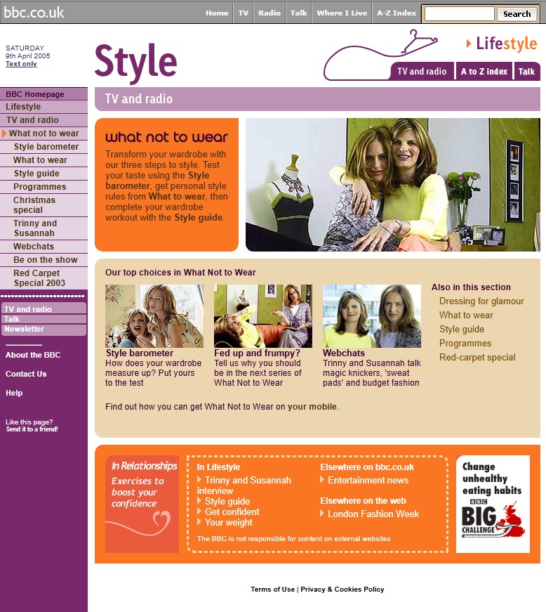 What Not To Wear Website